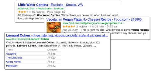 Image of Google rich snippets